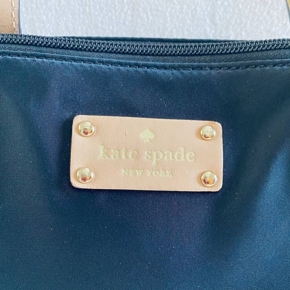 kate spade Sophie mini tote nylon black pink classic quiet luxury versatile - Picture 5 of 11